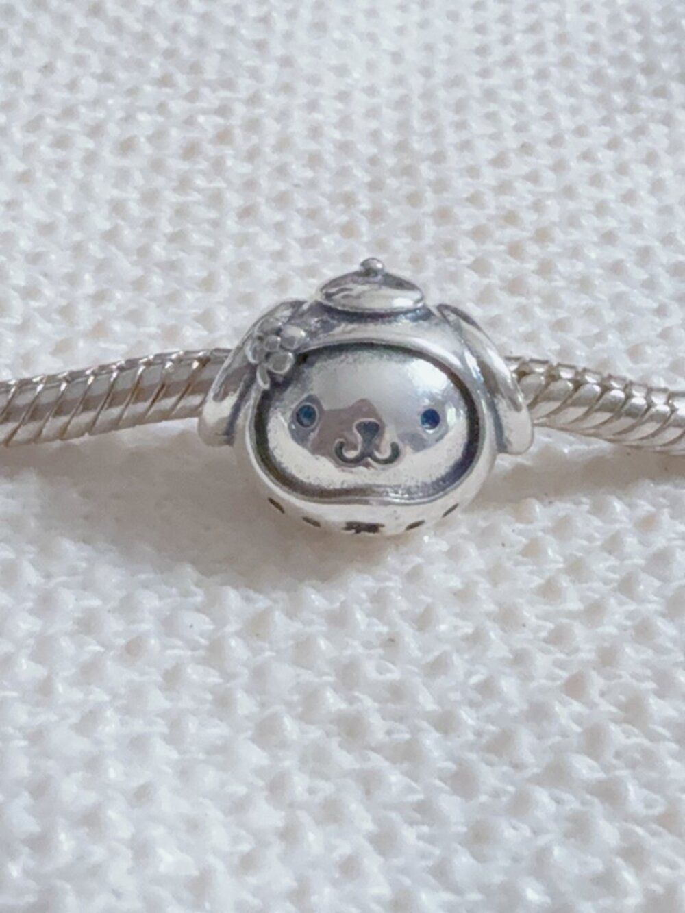Pompompurin Dog Charm Silver Charm For Pandora Bracelet
